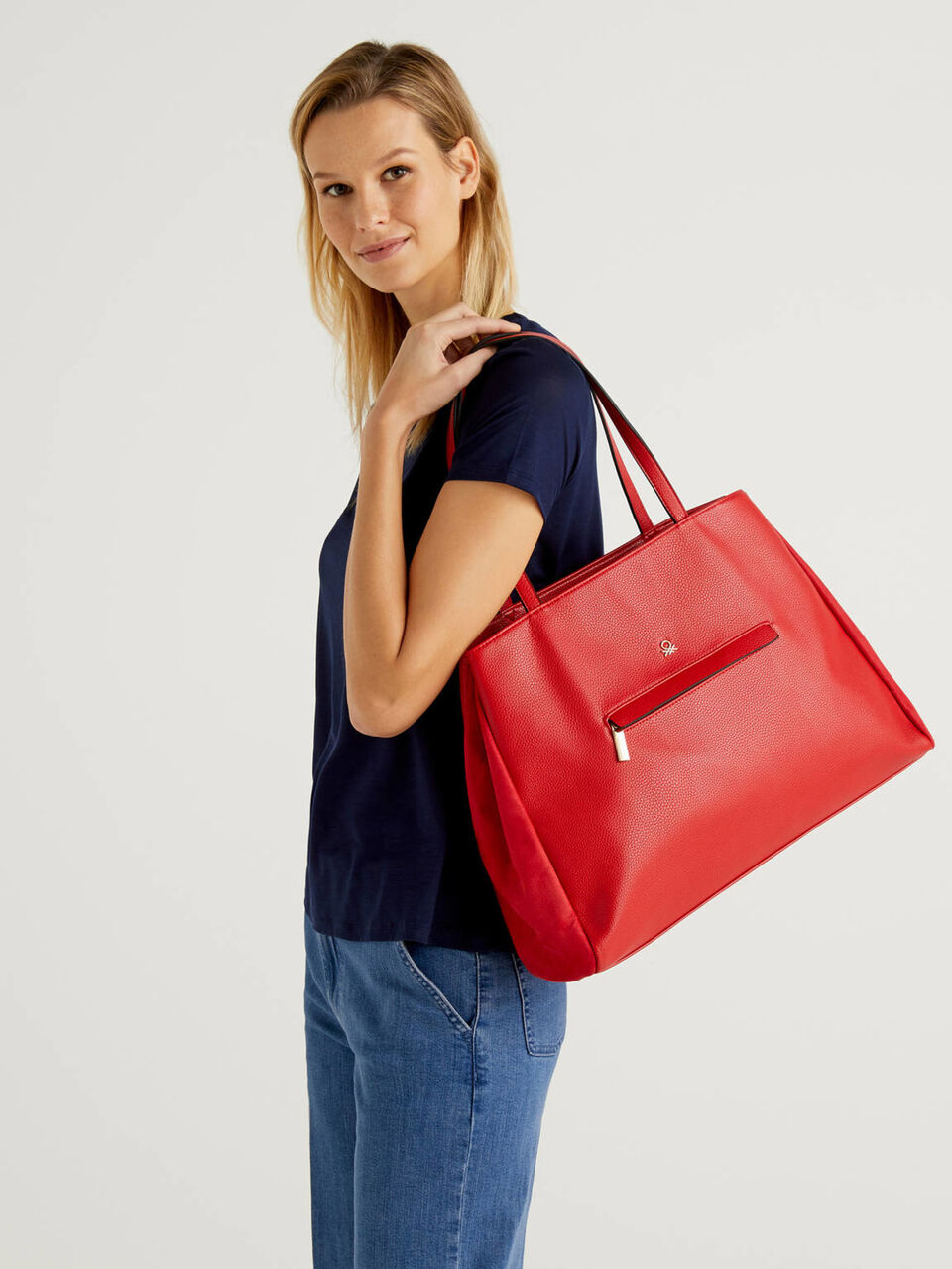 Shopping bag con compartimento doble image number 2