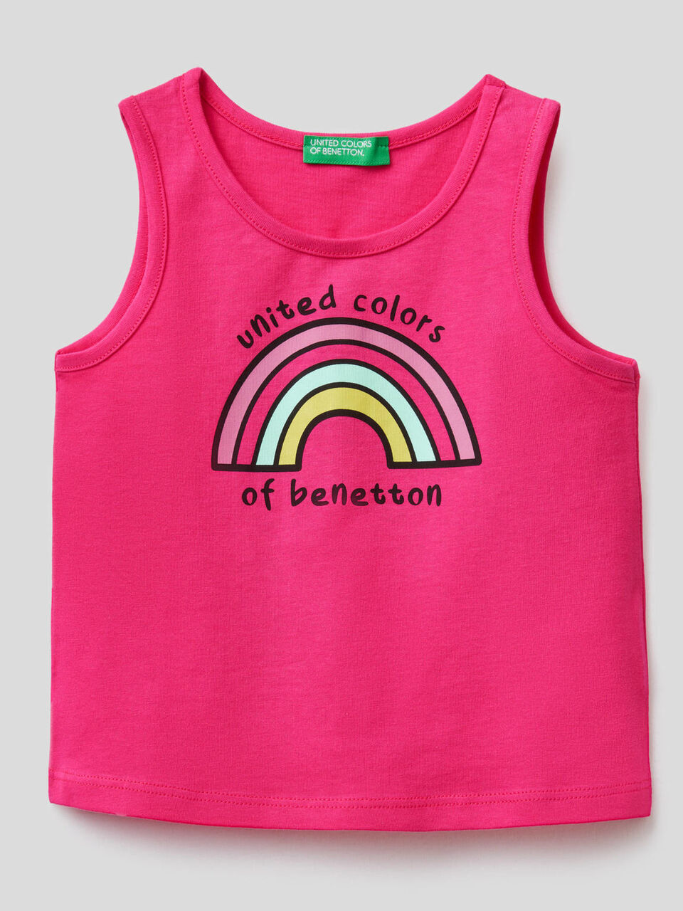 Camiseta de tirantes de algodón orgánico con estampado image number 1