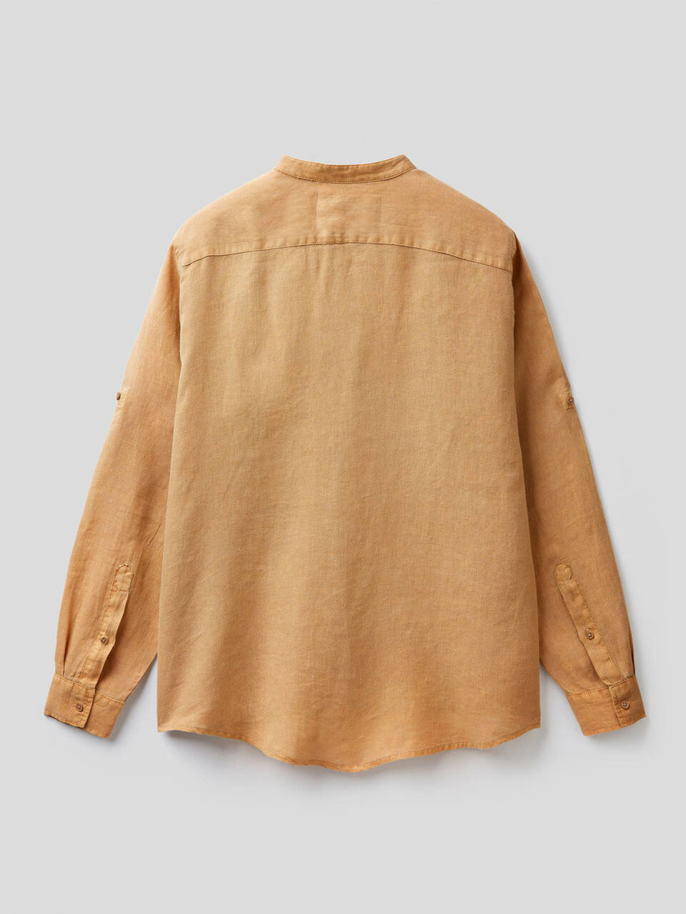 Camisa de 100% lino con cuello mao image number 2