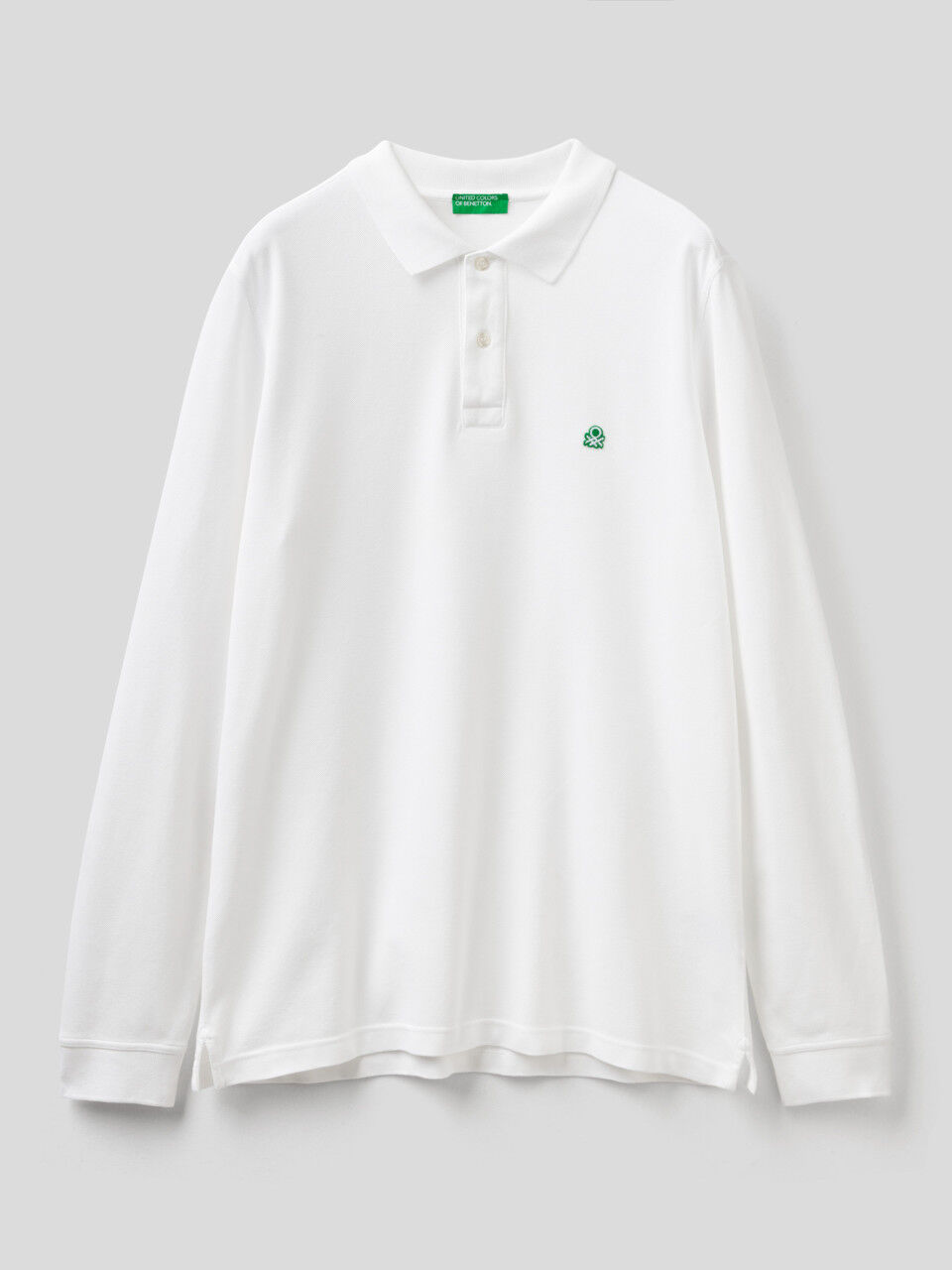 Polos manga larga benetton sales