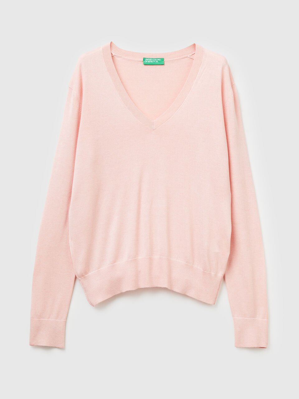 V NECK SWEATER L/S Mujer image number 1
