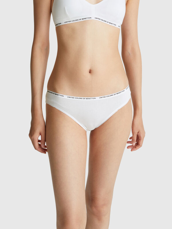 calzoncillos de algodón elástico Mujer