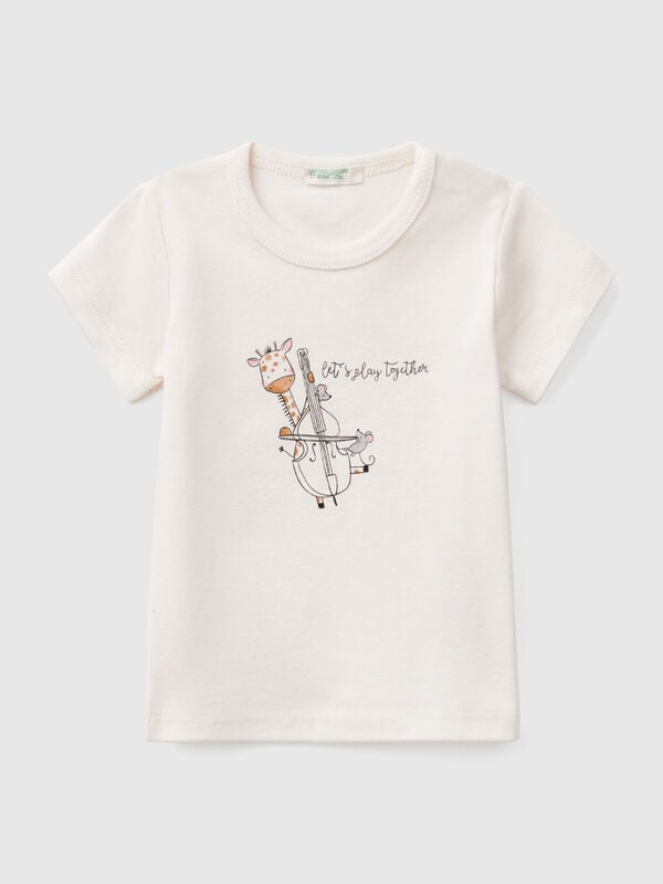 Camiseta de manga corta de algodón  Recién nacidos