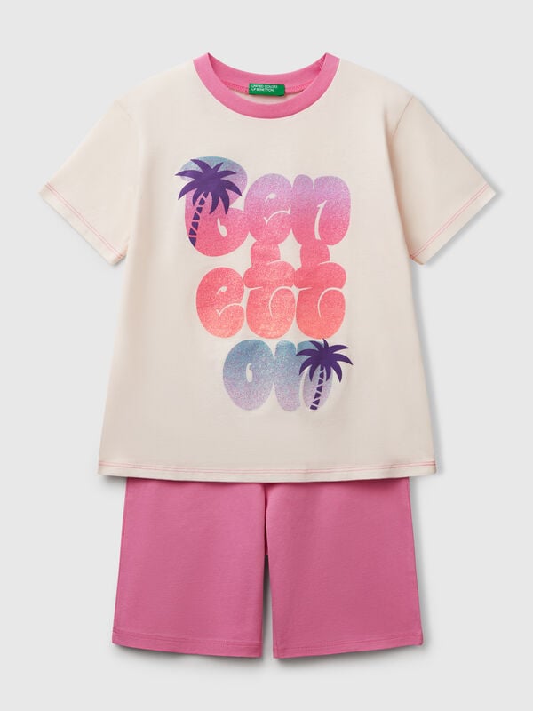 Pijama con maxi logo Niño