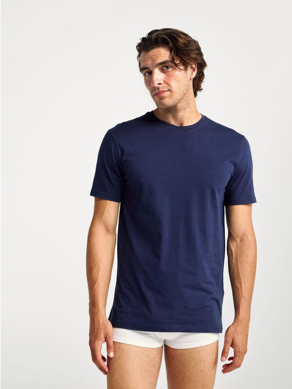 Camiseta de algodón de fibra larga Hombre