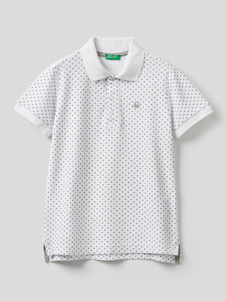 Polo de algodón con microestampado image number 1