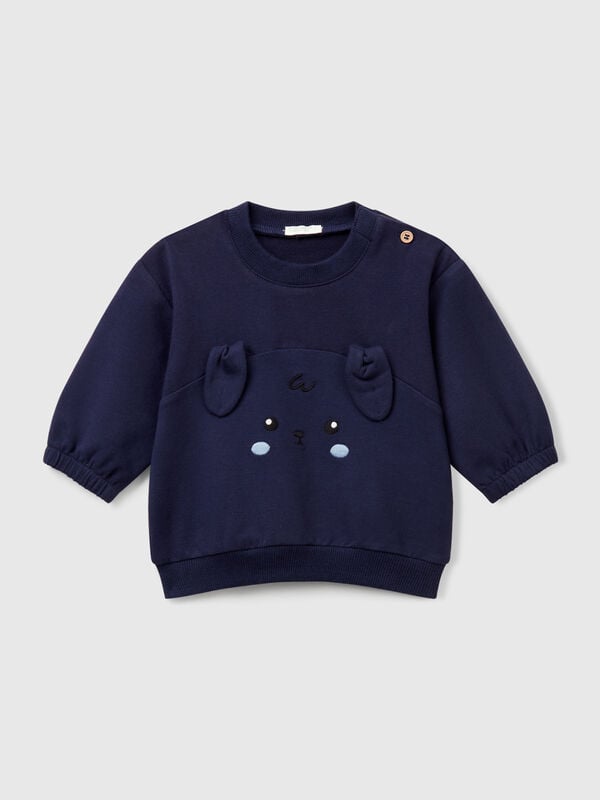 Sudadera con bordado y parche Recién nacidos