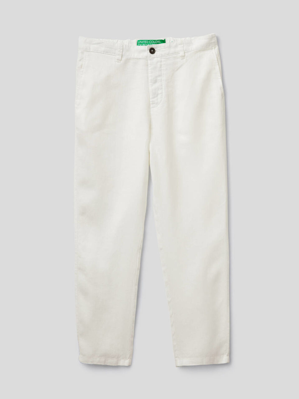 Pantalones chinos de puro lino image number 1