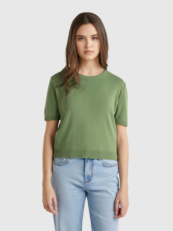 Camisa manga corta 100% algodón Mujer