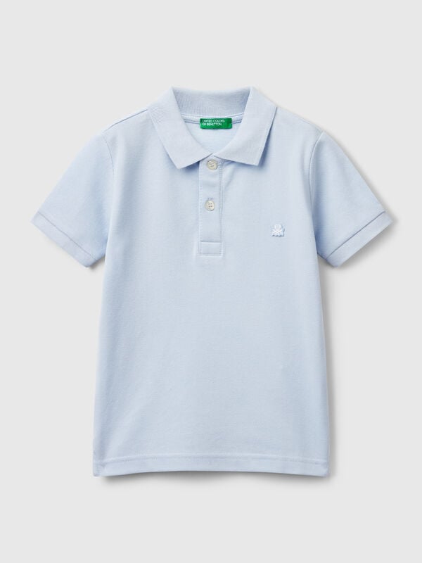 Polo de manga corta en puro algodón Niño