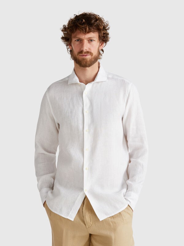 Camisa de puro lino Hombre