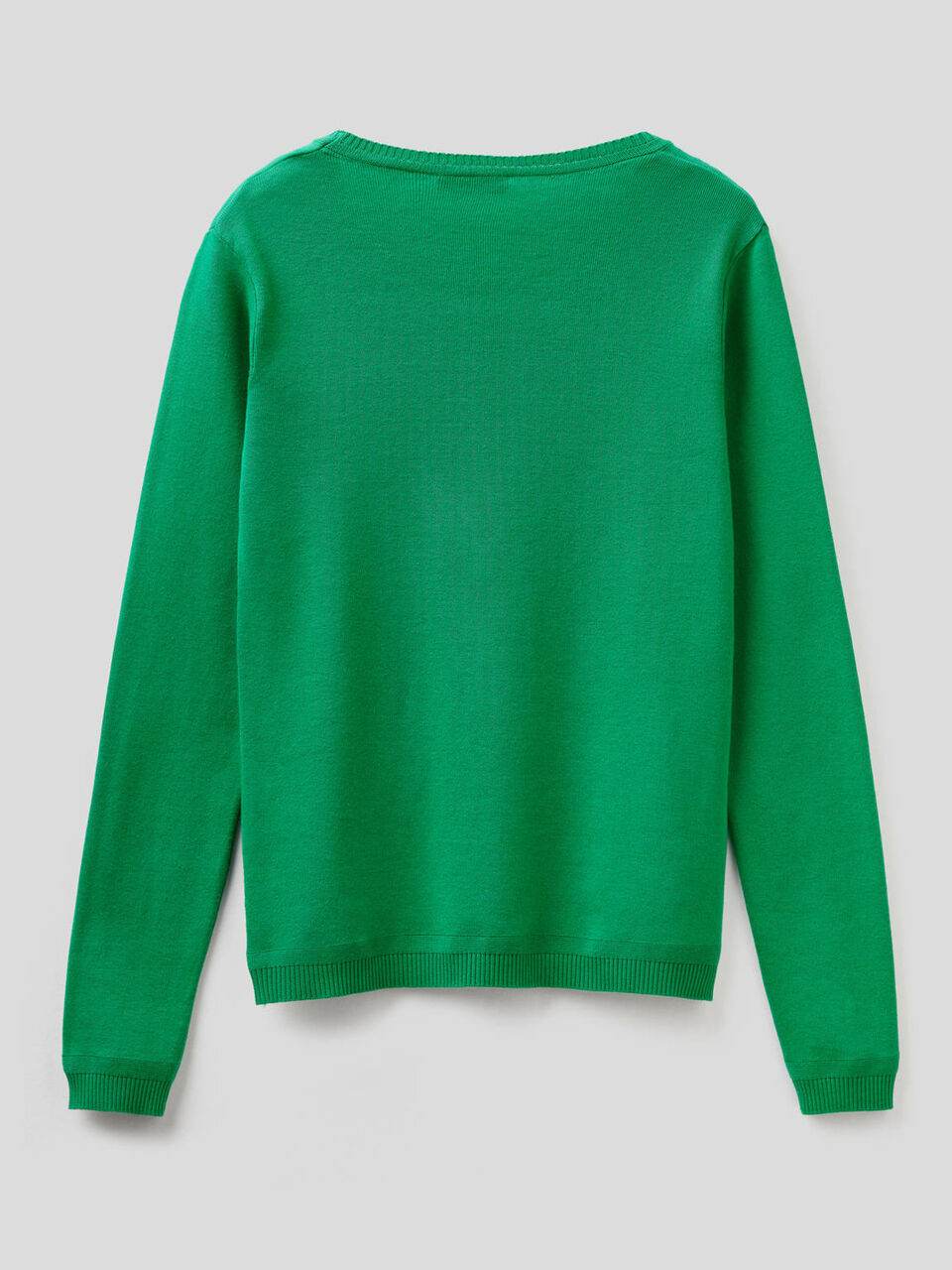 Jersey de cuello redondo de algodón puro image number 2