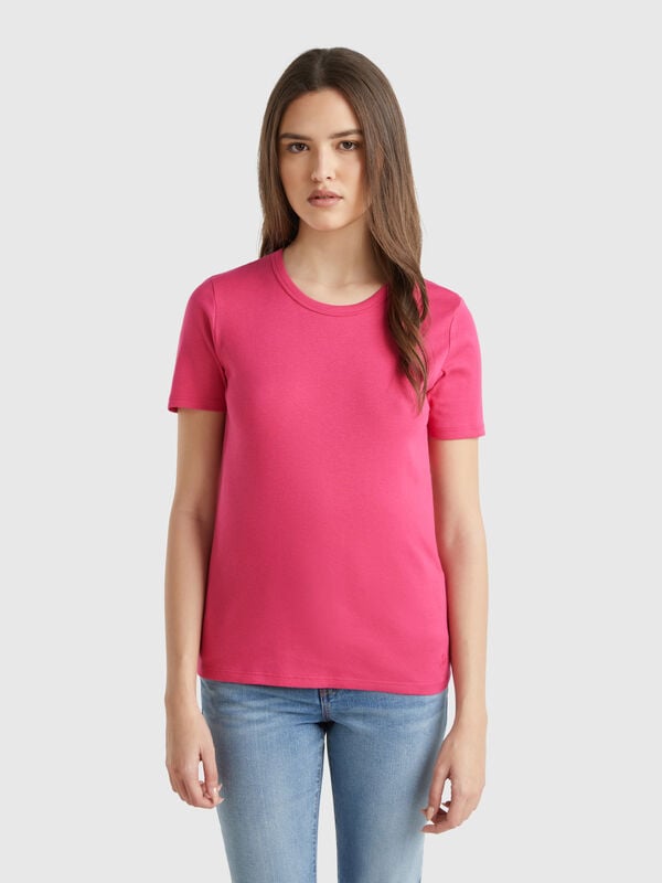 Camiseta de algodón de fibra larga Mujer