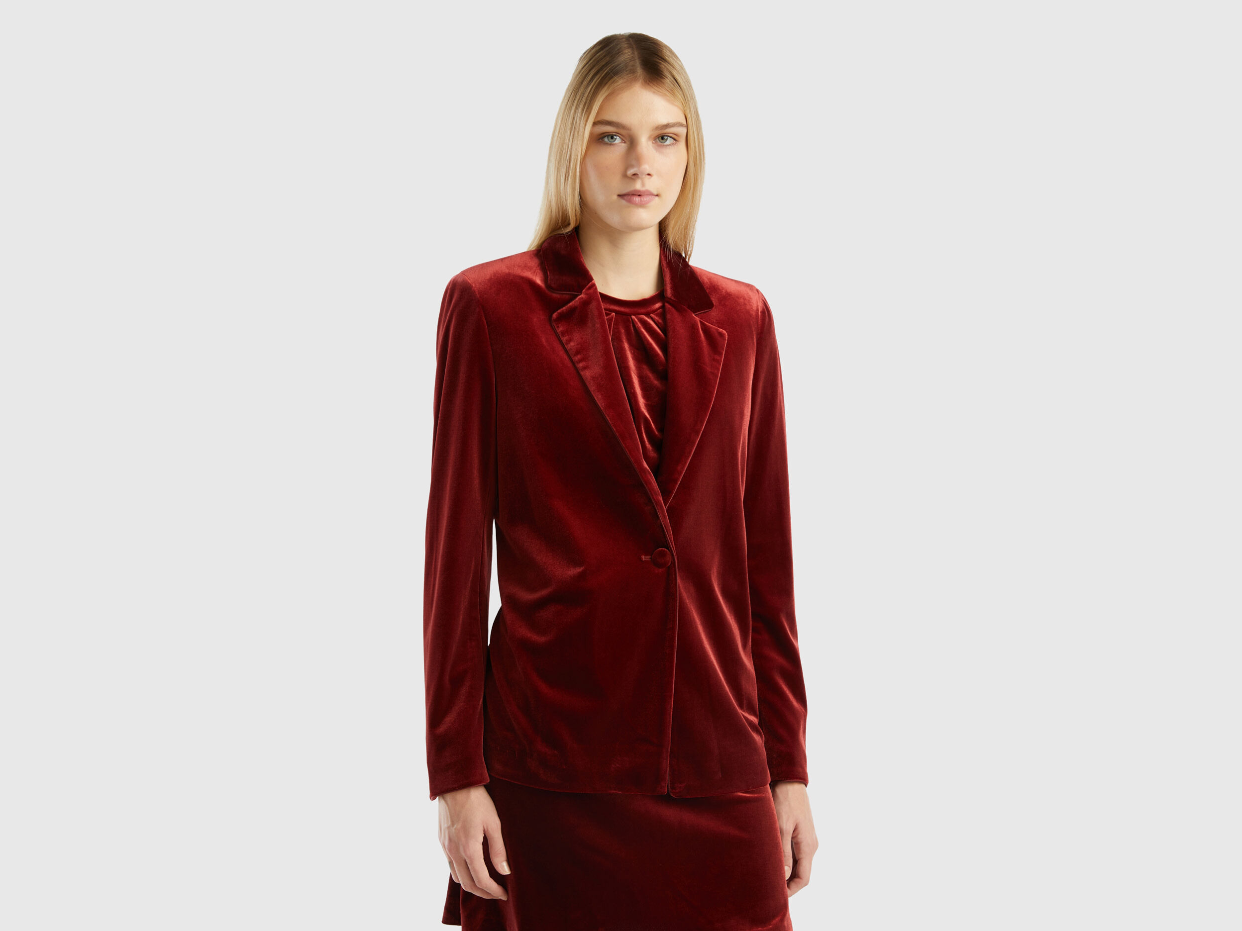 Blazer store burdeos mujer