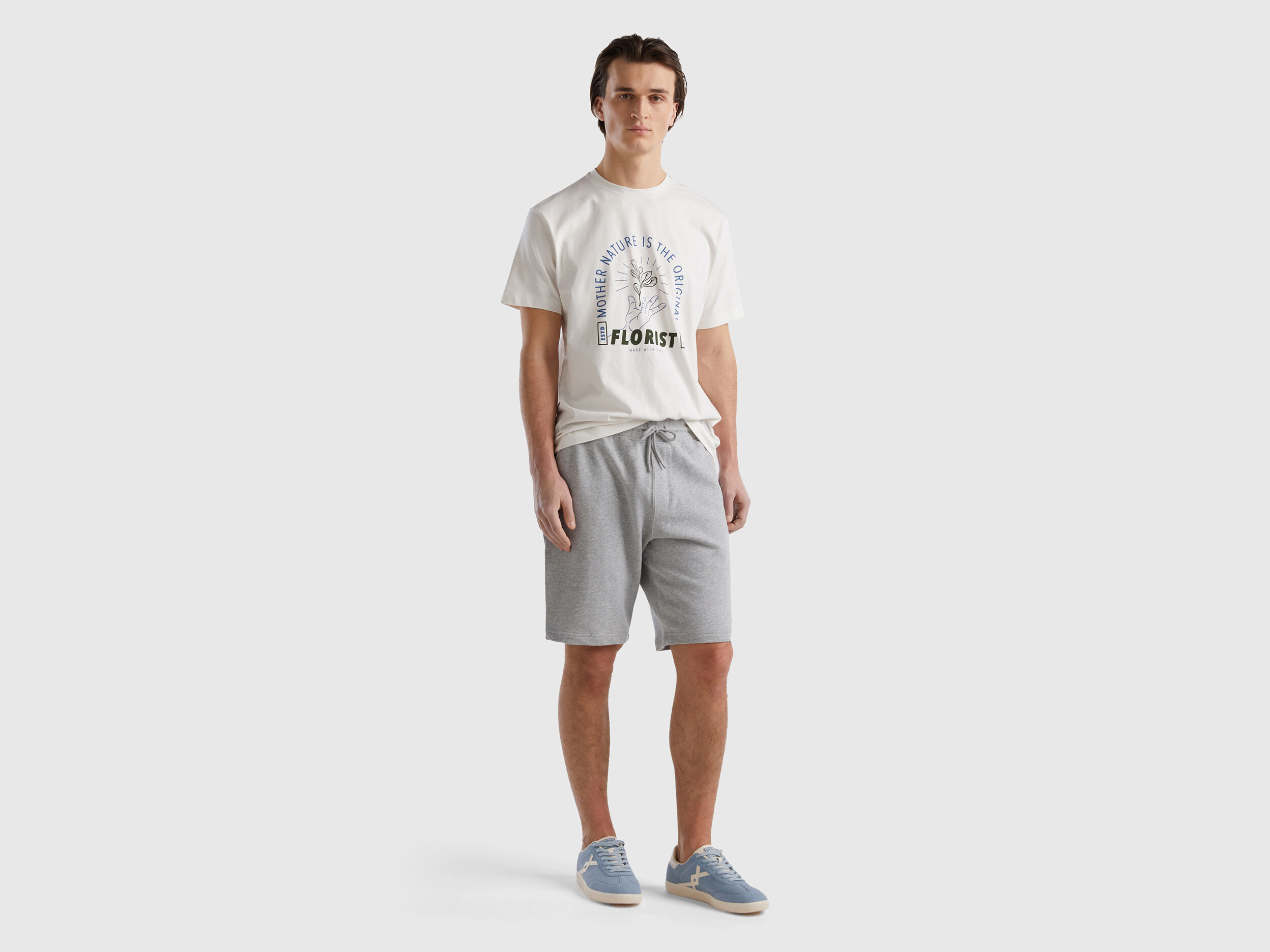 Bermudas sales felpa hombre