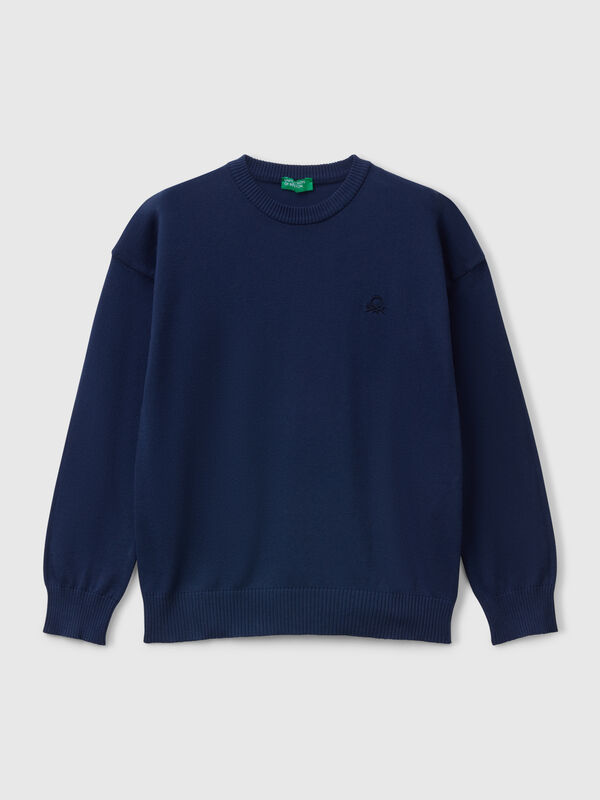 Jersey de algodón puro con logotipo Niño