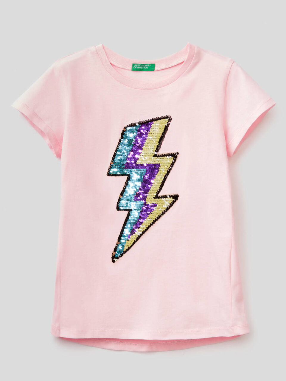 Camiseta de algodón con lentejuelas image number 2