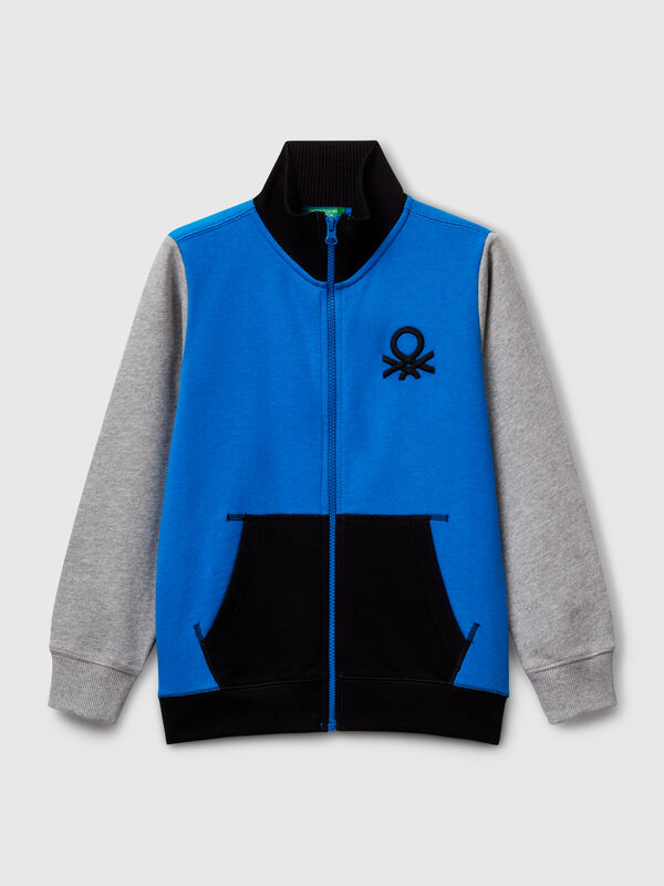 Sudadera con cremallera de algodón puro Niño