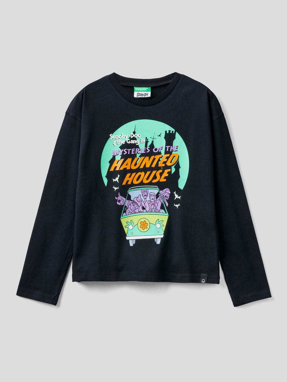 Quien repentinamente cáustico Camiseta de Scooby-Doo con estampado luminiscente - Negro | Benetton