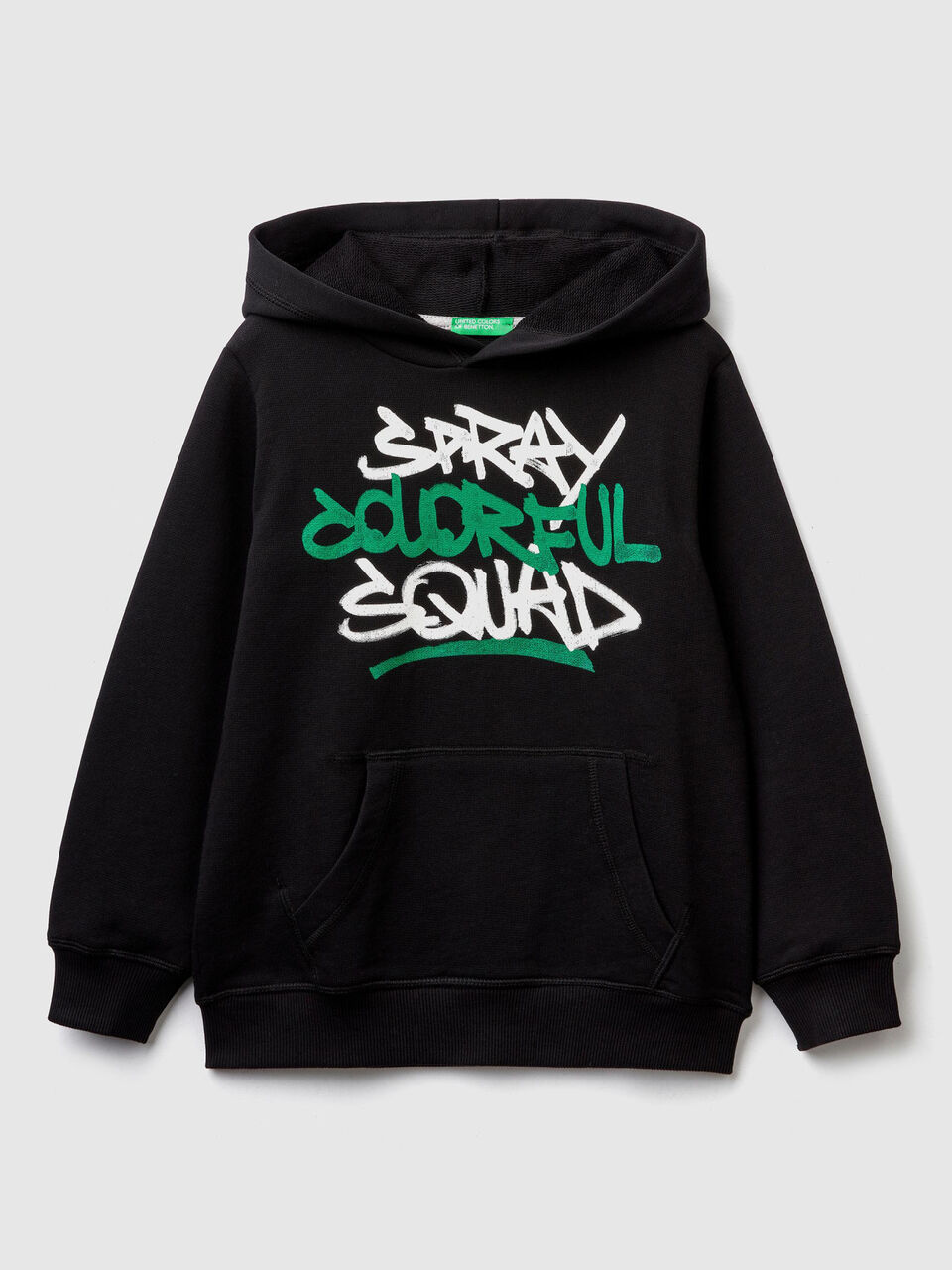 Sudadera con estampado y bolsillo canguro image number 1