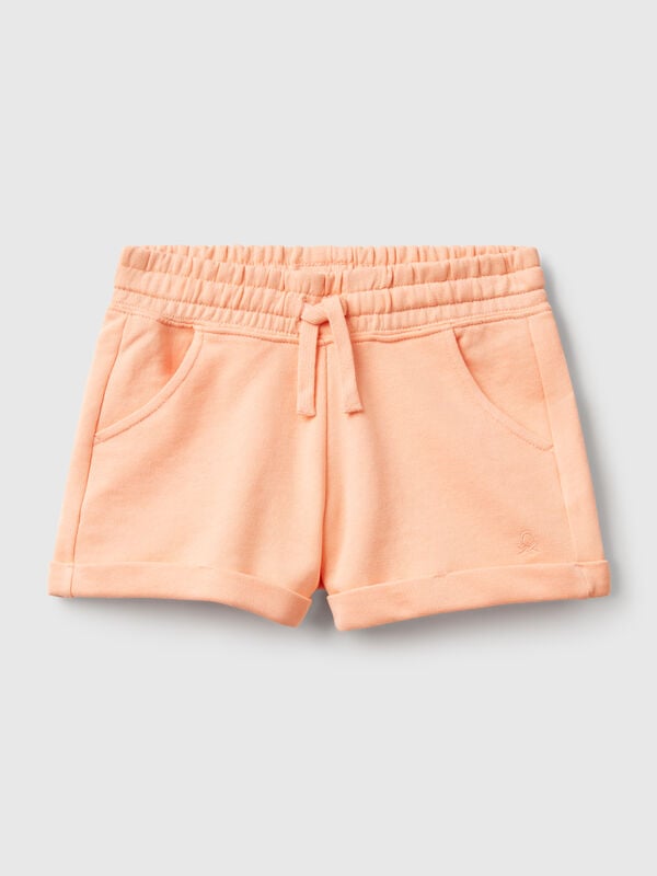 Pantalón corto polar 100% algodón. Niña