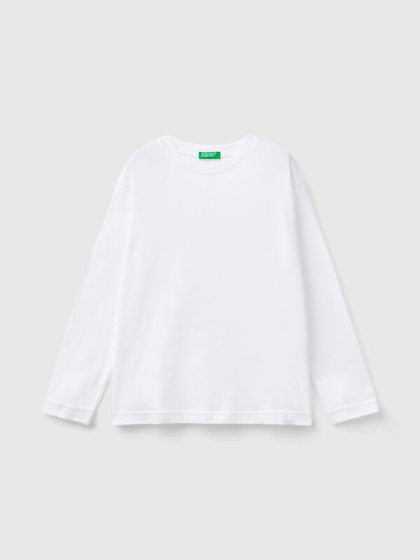 Camiseta de cuello redondo de algodón  Niño