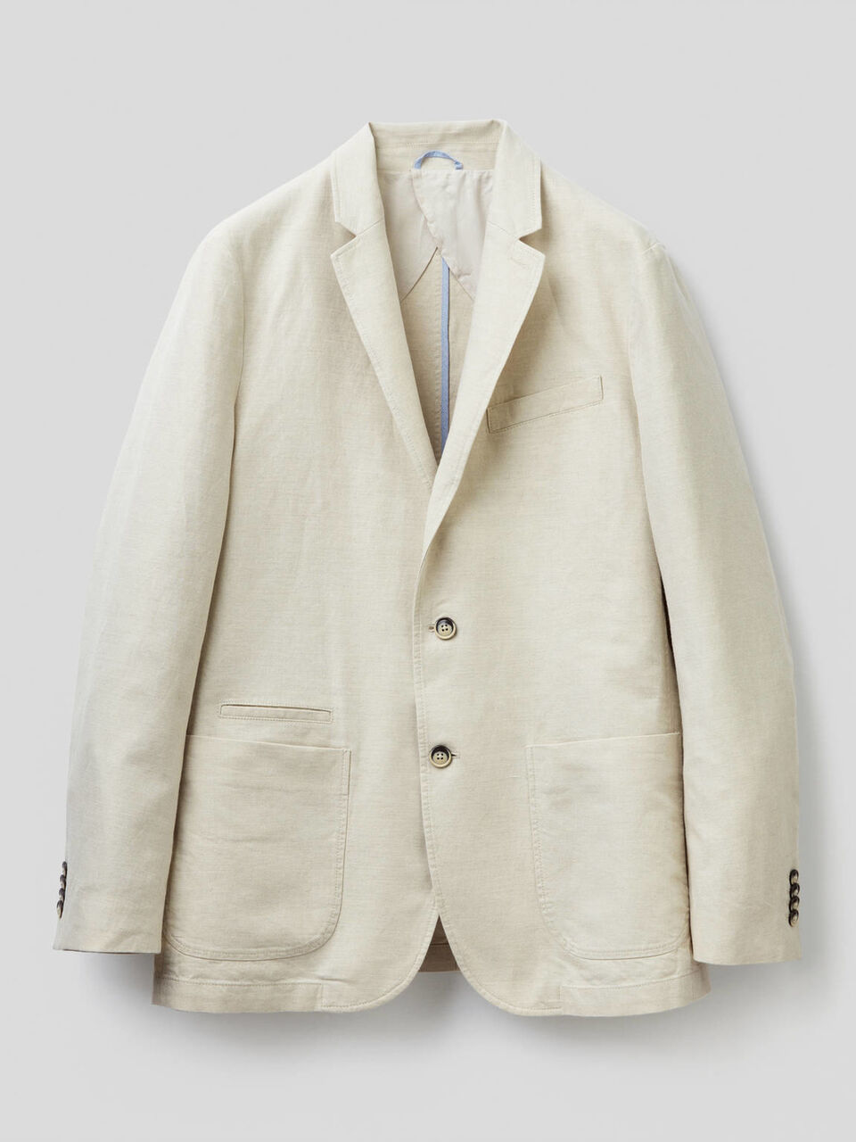 Blazer de lino mixto image number 1