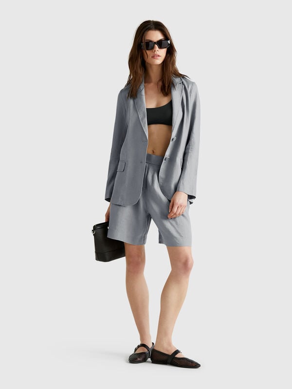 Bermudas 100% lino Mujer