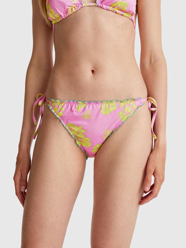 Braguita de baño con estampado de flores Mujer