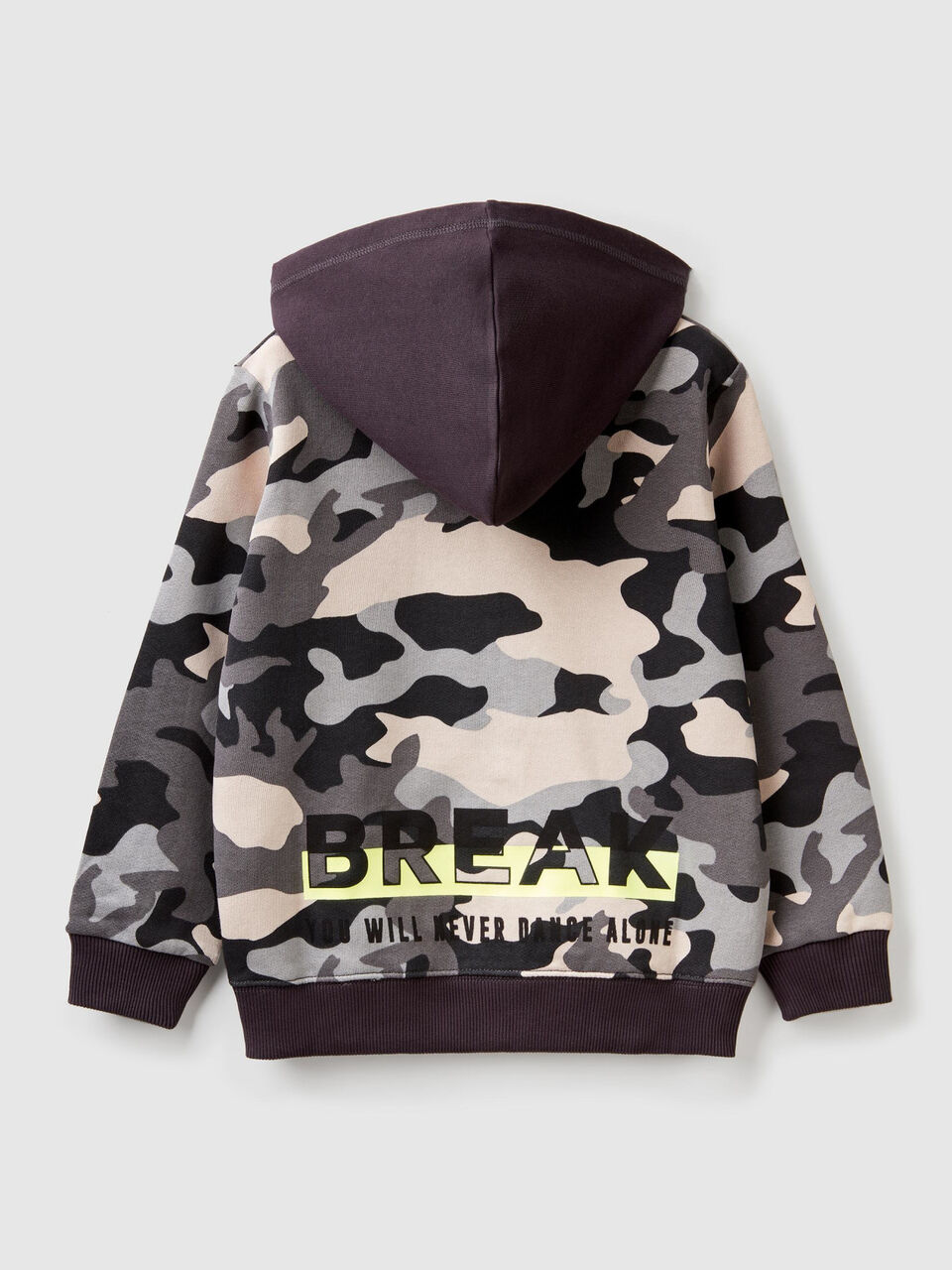 Sudadera estampada con cremallera image number 2