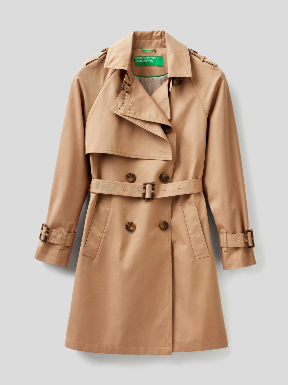 Gabardina con botonadura doble image number 1