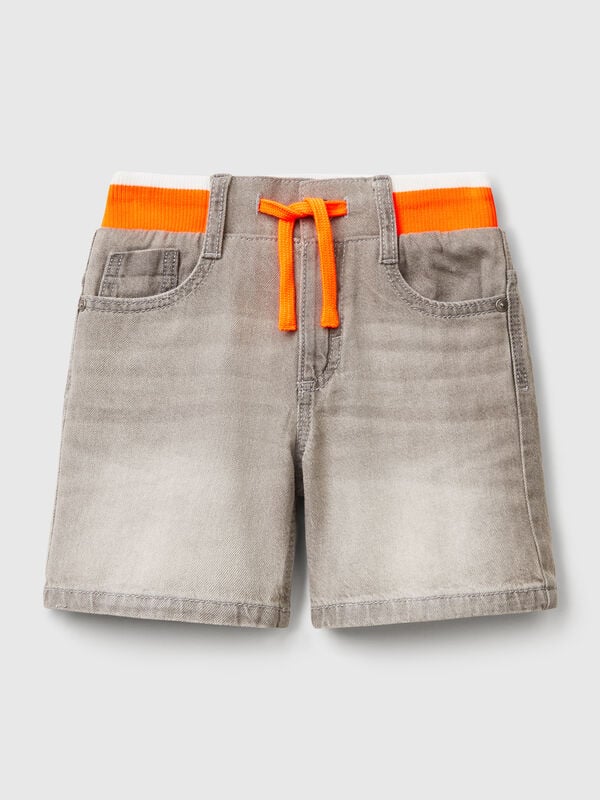 Pantalón vaquero corto recto Niño