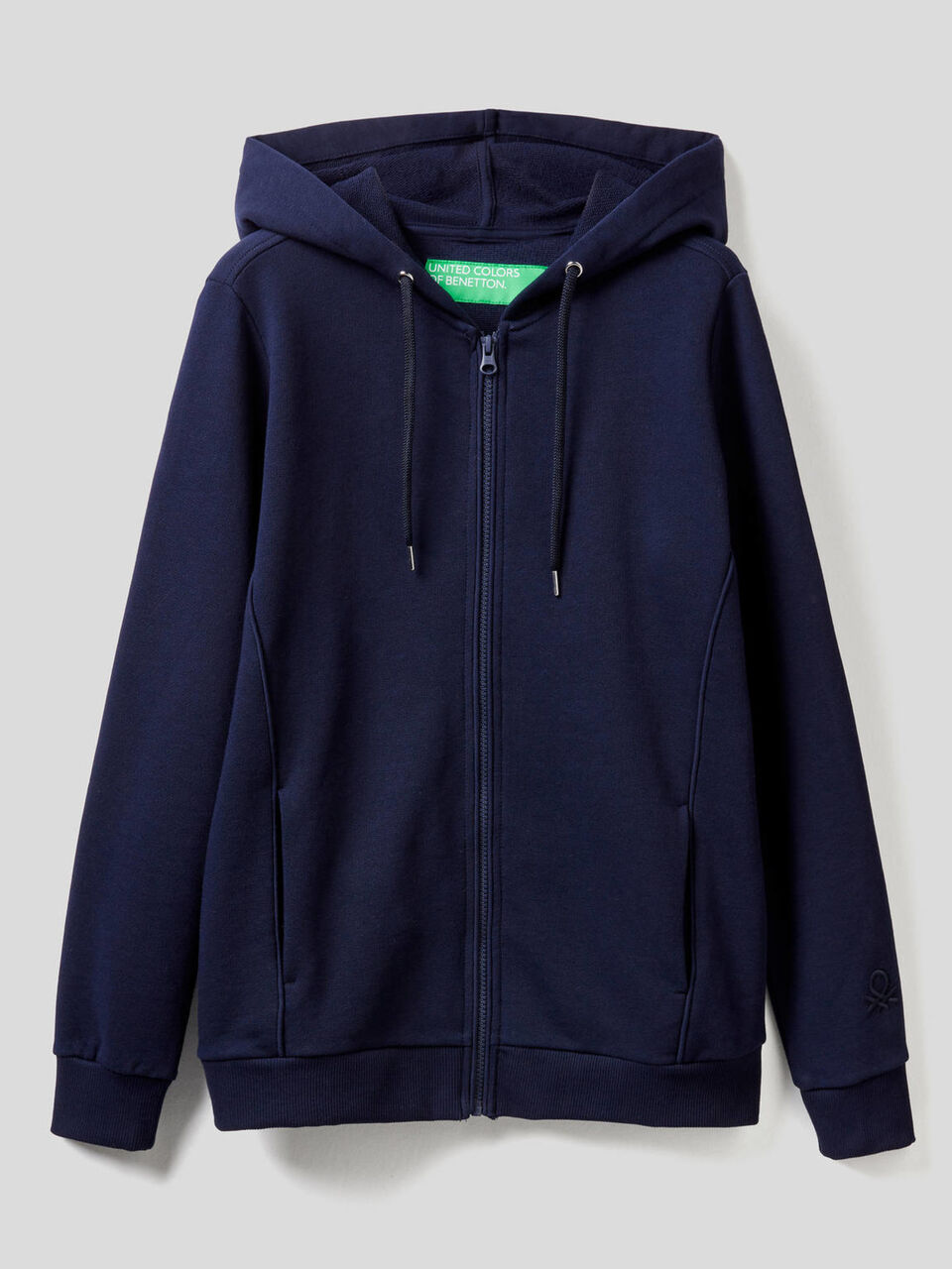 Sudadera de 100 % algodón con cremallera y capucha image number 1