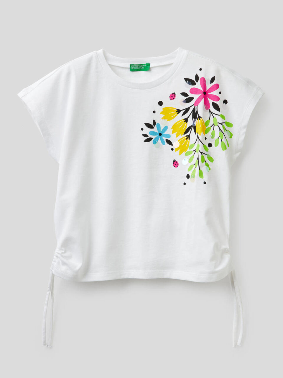 Camiseta de 100% algodón con estampado floral image number 1