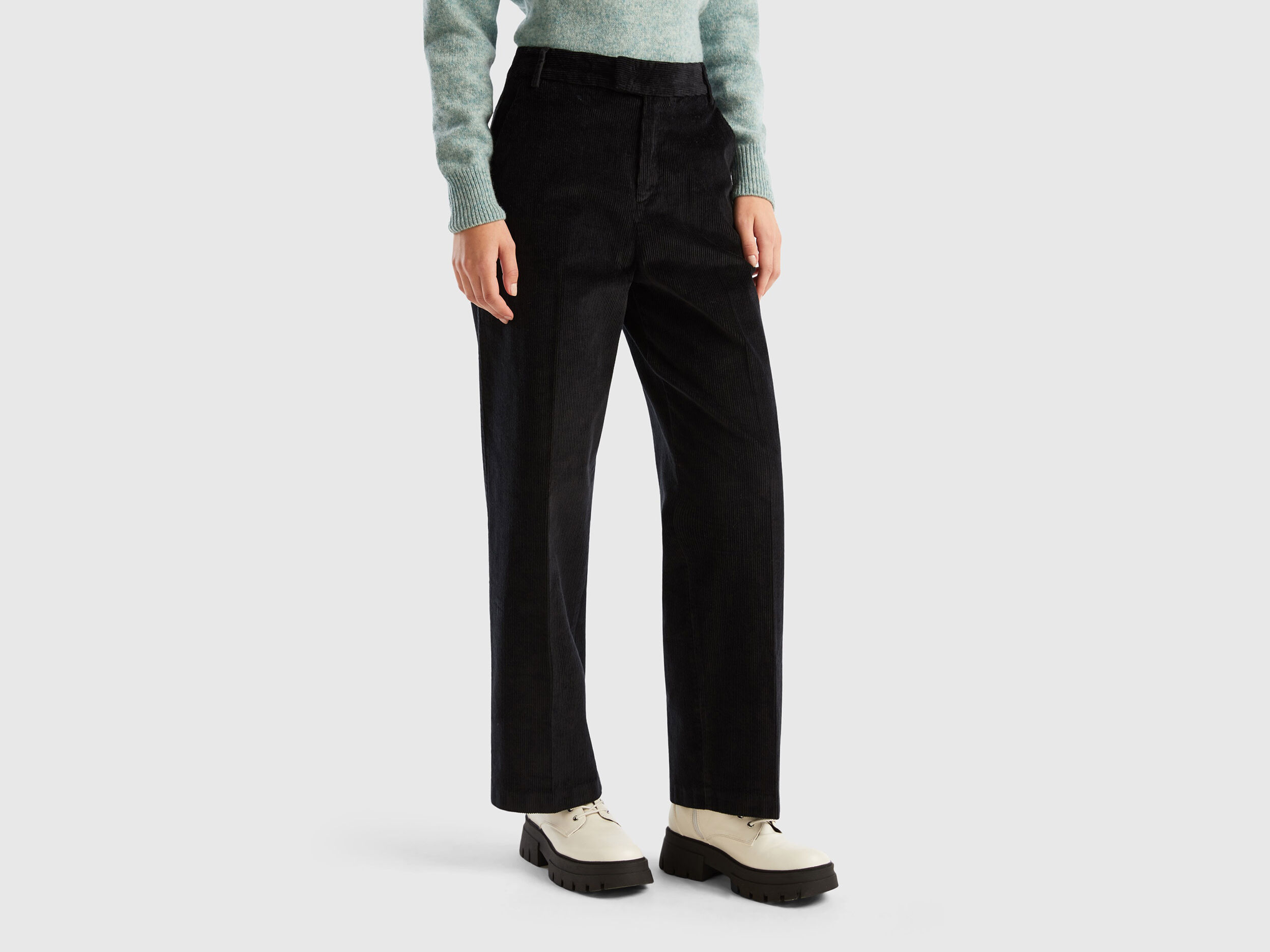 Pantalon pana recto mujer deals