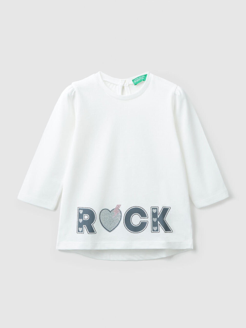 Camiseta con texto y glitter image number 1