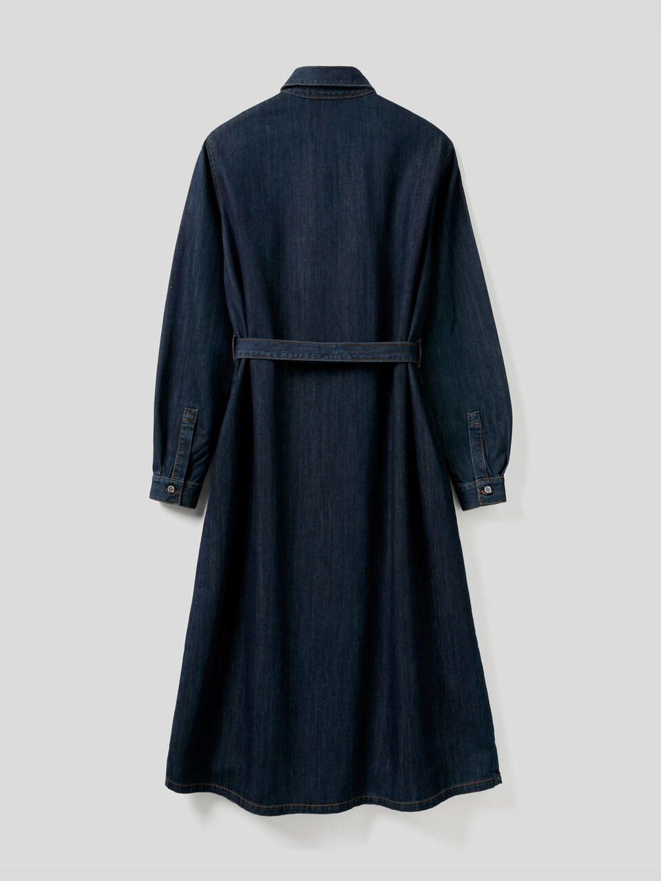 Vestido camisero en denim image number 2