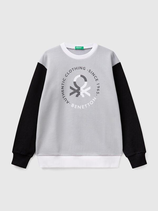 Sudadera de 100 % algodón con estampado Niño