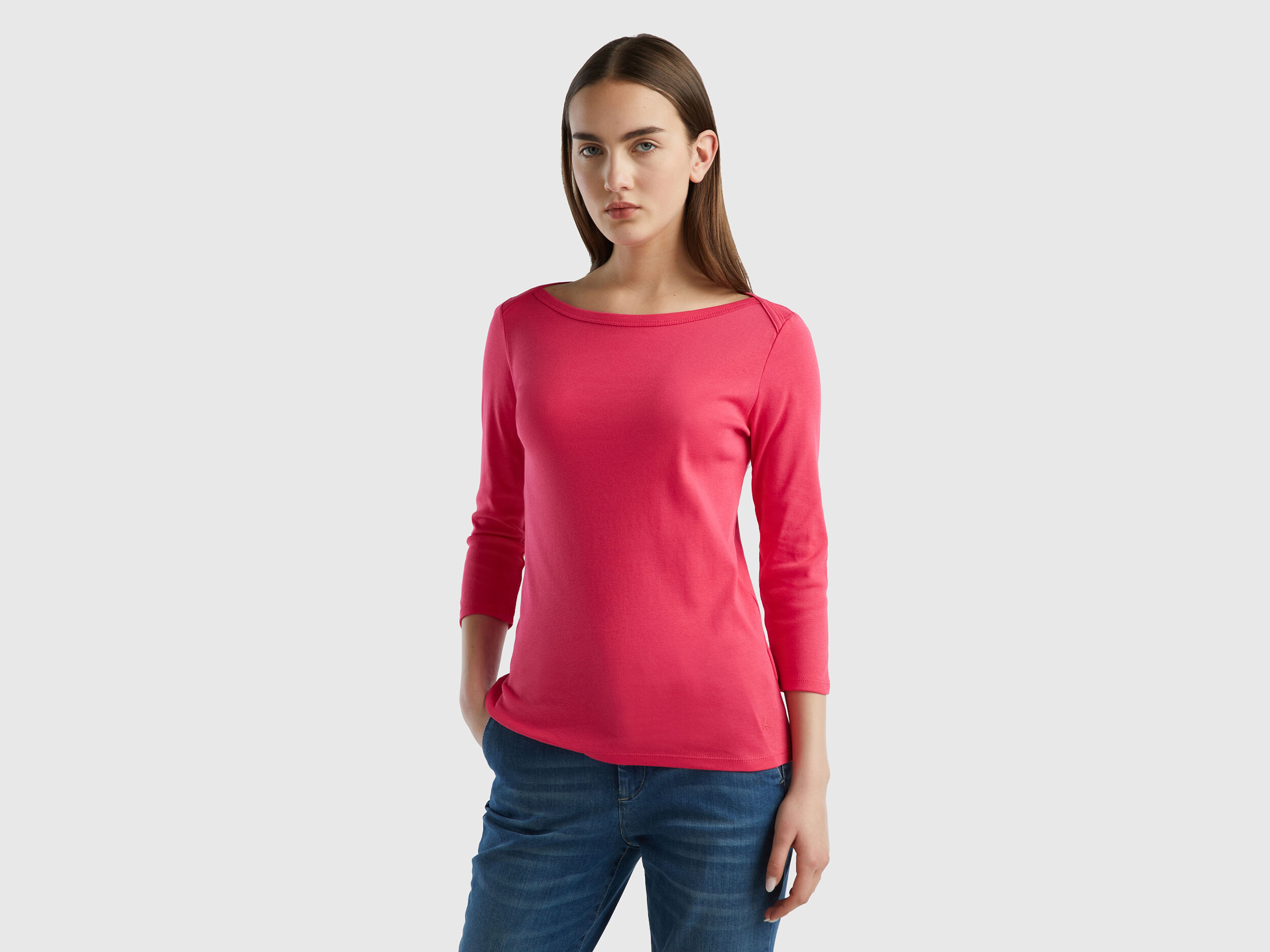 Benetton camiseta deals básica mujer