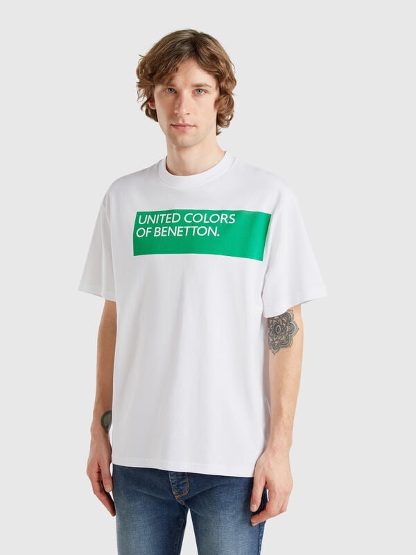 Camiseta con estampado delante y detrás Hombre