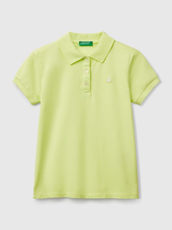 Polo de manga corta de algodón  Niña