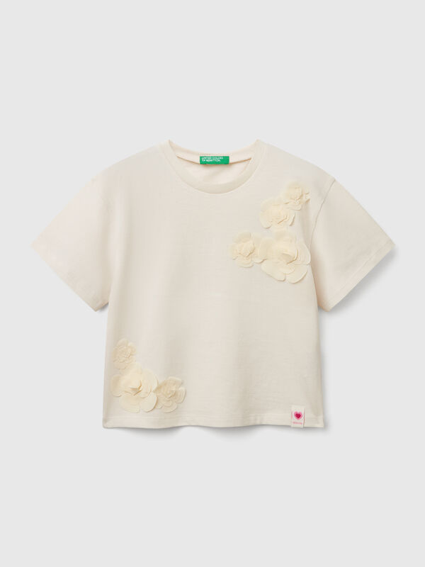 Camiseta con aplicaciones Niña