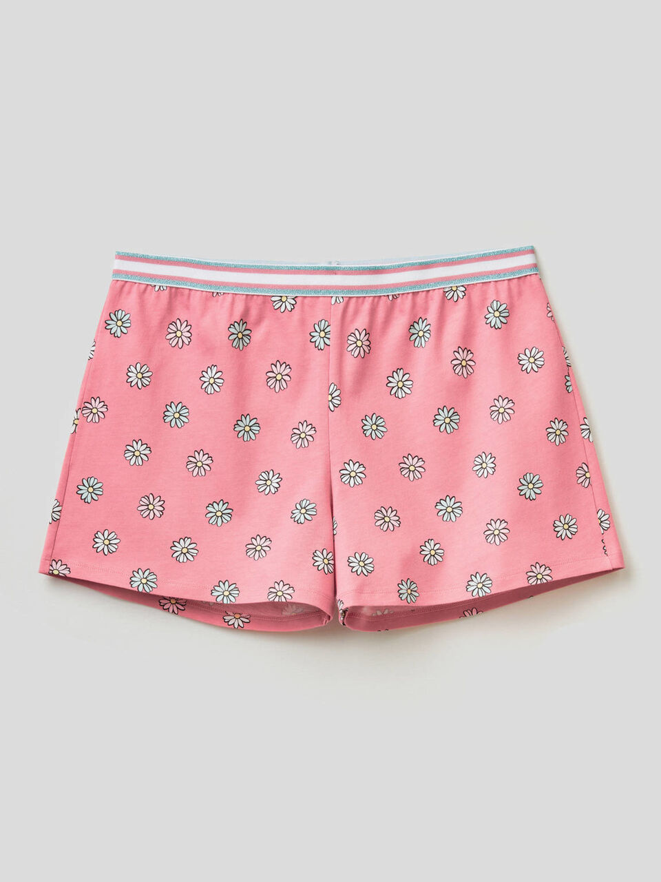 Pantalón corto estampado de 100% algodón image number 1