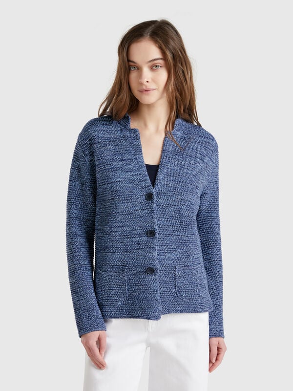 Chaqueta de punto 100% algodón Mujer