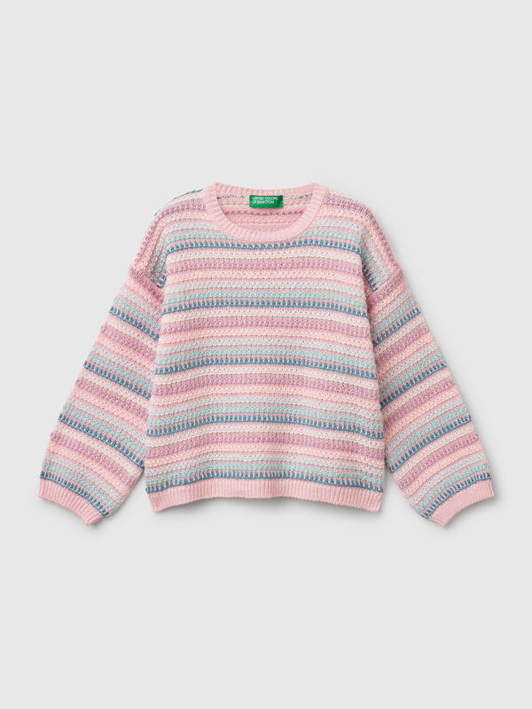Jersey de rayas multicolor Niña