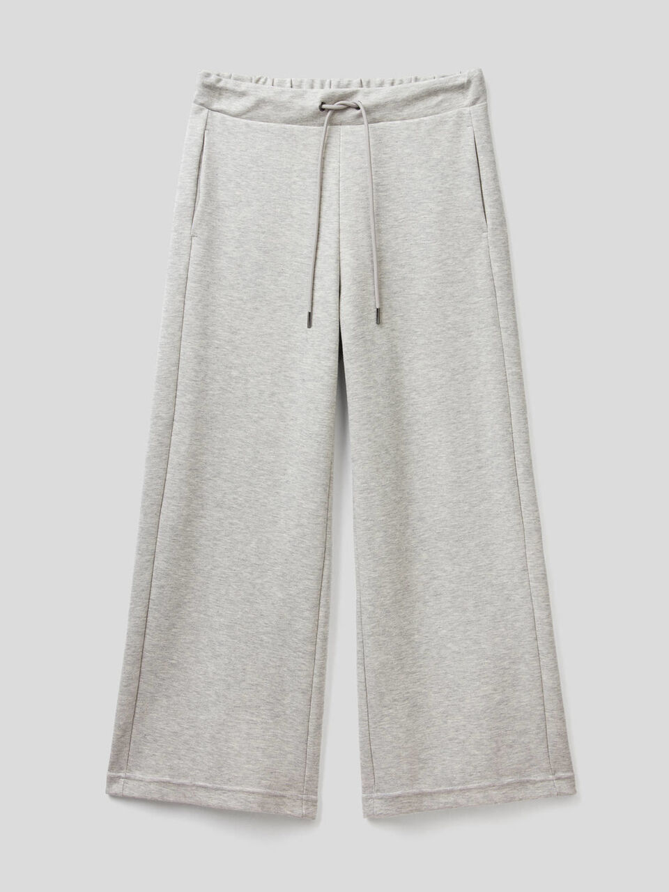 Pantalón cropped liso de felpa image number 1