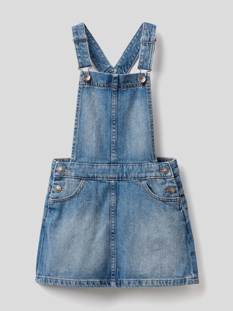Falda peto en denim de 100 % algodón image number null