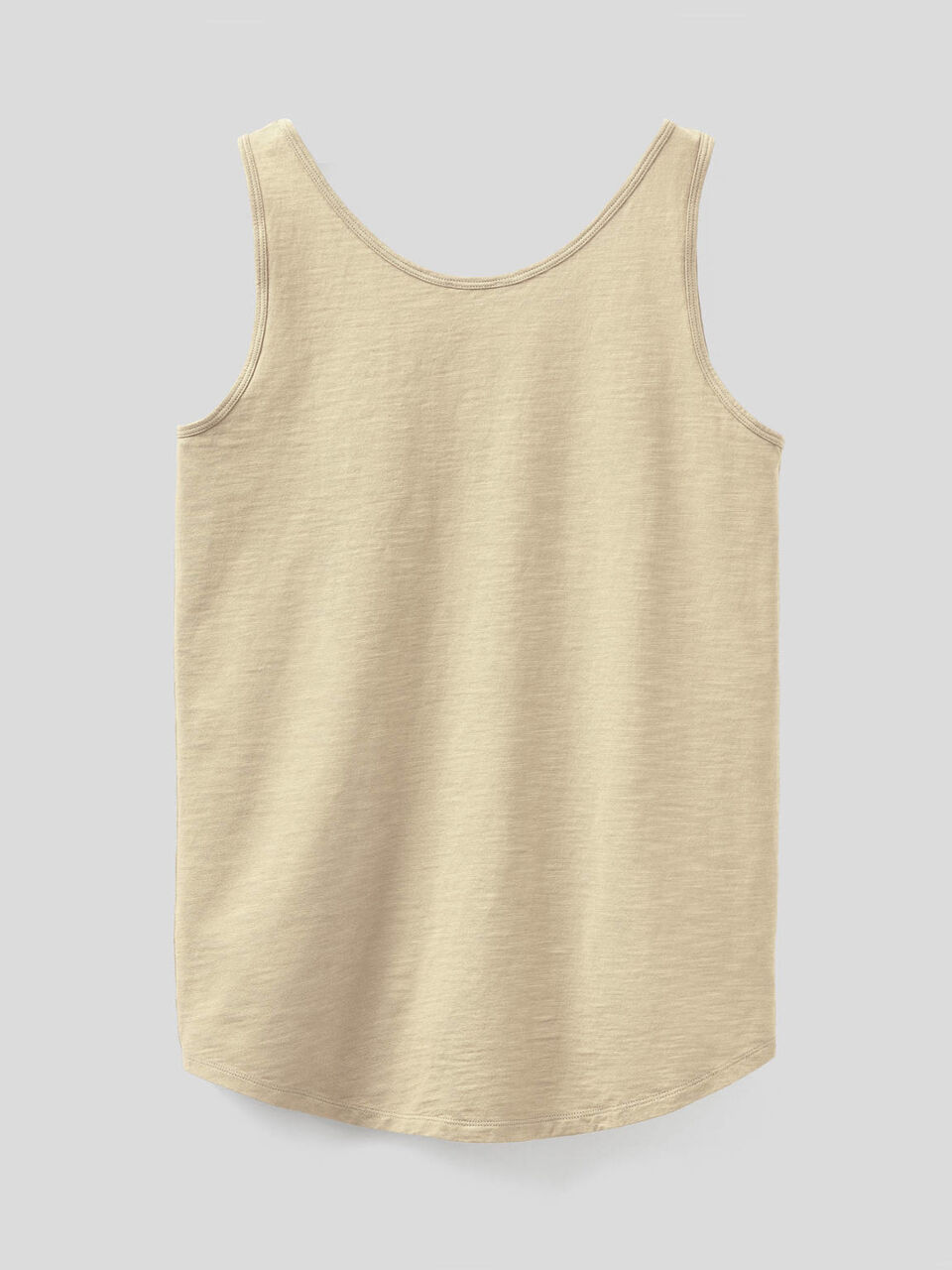 Camiseta de tirantes de 100 % algodón con bajo redondeado image number 2