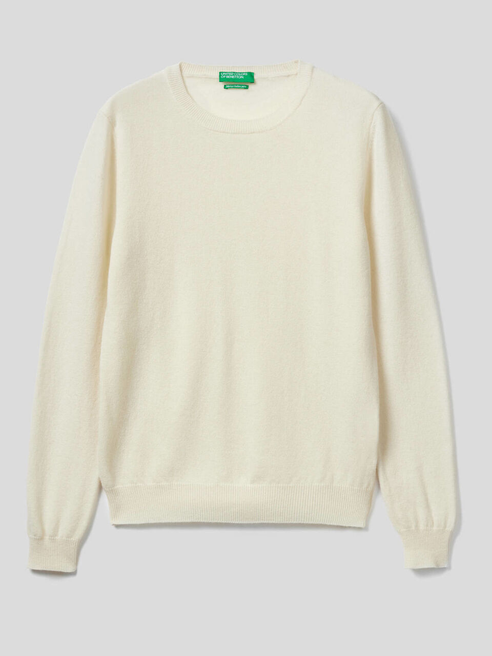 Jersey de cuello redondo de pura lana virgen image number 1