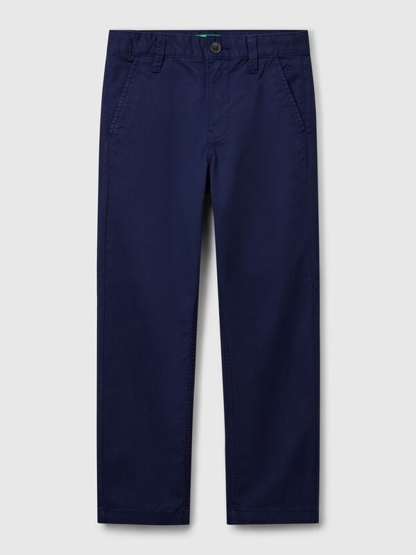 Chinos slim fit de algodón elástico Niño